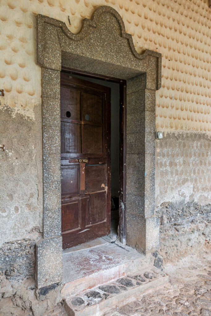 Door in courtyard
